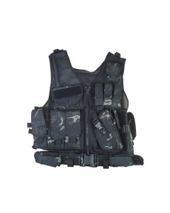 Cross Draw Tactical Vest MultiCam Zwart