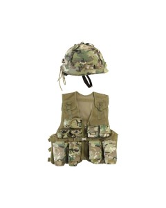 Kids Assault Vest & Helm Set Multicam