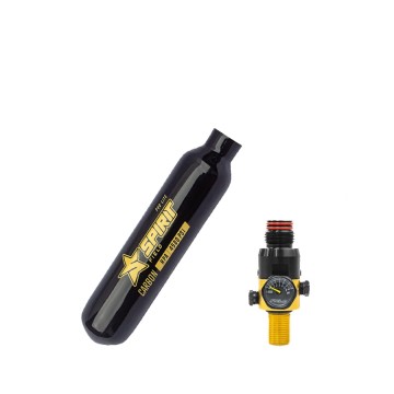 Spirit Field Pro-Lite Carbon Tank 0,25L met 4500 PSI Regulator