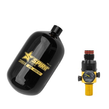 Spirit Field Pro-Lite Carbon Tank 1,1L met 4500 PSI Regulator