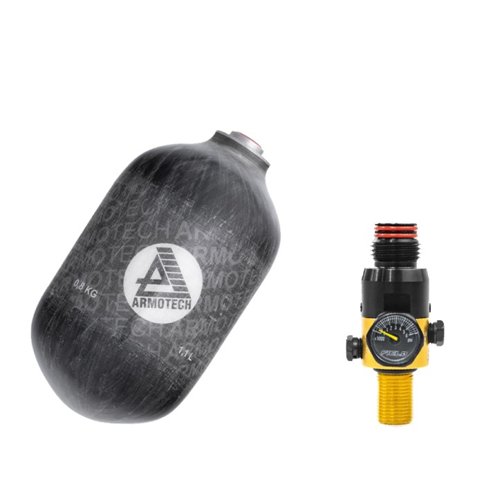 DYE/PE Armotech 1,1L met 4500 PSI Regulator