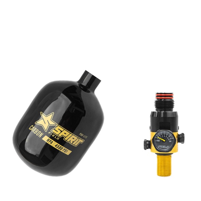 Spirit Field Pro-Lite Carbon Tank 0,8L met 4500 PSI Regulator